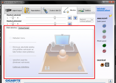 Akorát mi teď nejde potlačit šum atd.