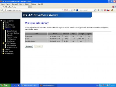 do site dum 14 net se chci pripopjit ma i heslo site ale nemuzu conect