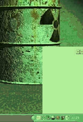 Místo bílého okna, tam má být obrázek.