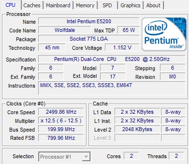Screen z CPU-Z po &quot;přetaktování&quot;