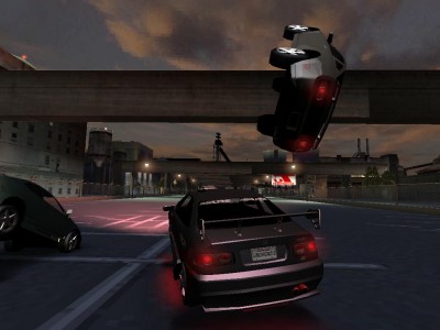 NEED FOR SPEED UNDERGROUND 2 (to letící auto je super xD )