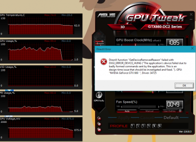 Tato hra dokonce po chvíli, kdy se to zase rozjede znova se sekne a spadne na tuto chybu: