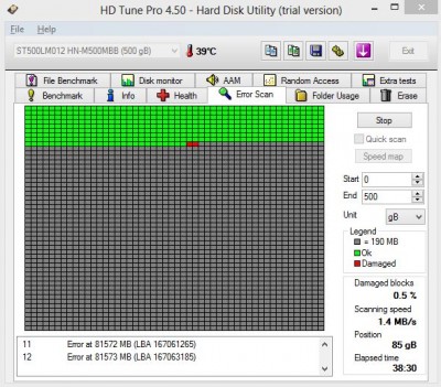 NTB se začal sekat a jde ten test velmi pomalu. Už jsem ho vypl.