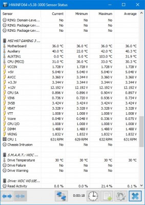 voltáž se zdá být v normě