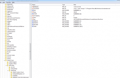 Register, ktery se snažim smazat