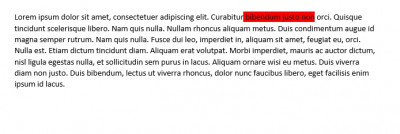 text (včetně mezery), který označím