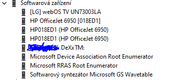 Softwarová zařízení - Správce úloh