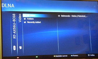 DLNA na TV