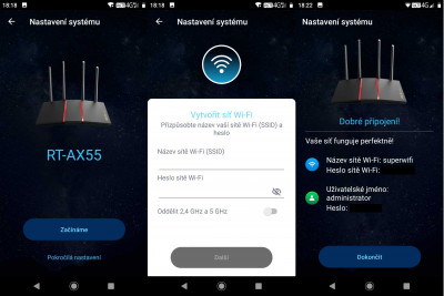 Nastavebí přes mobil 2