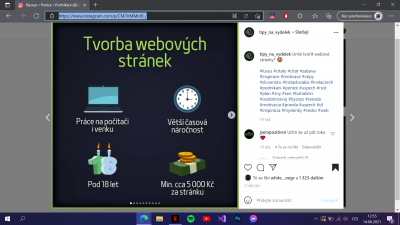 Zde je PrtSc toho ig postu, kde je to napsáno.