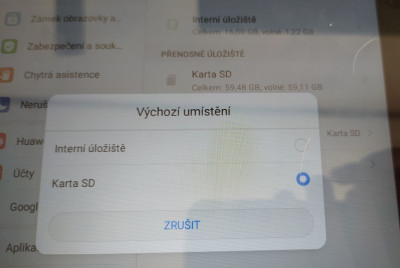Výchozí umístění