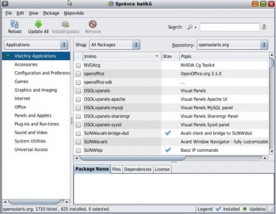 Základní repozitář nabízí jen 1710 balíčků.