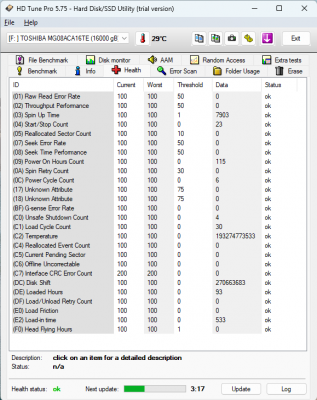 HD Tune Pro 5.75 - Health