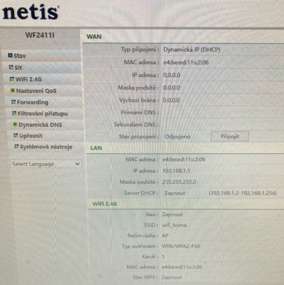 0F54119A-1FE1-4477-BE04-B6C0F9098812.jpeg (128.38 KiB) Zobrazeno 7266 x Stav routeru