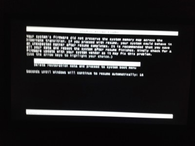 po probuzení z hibernace